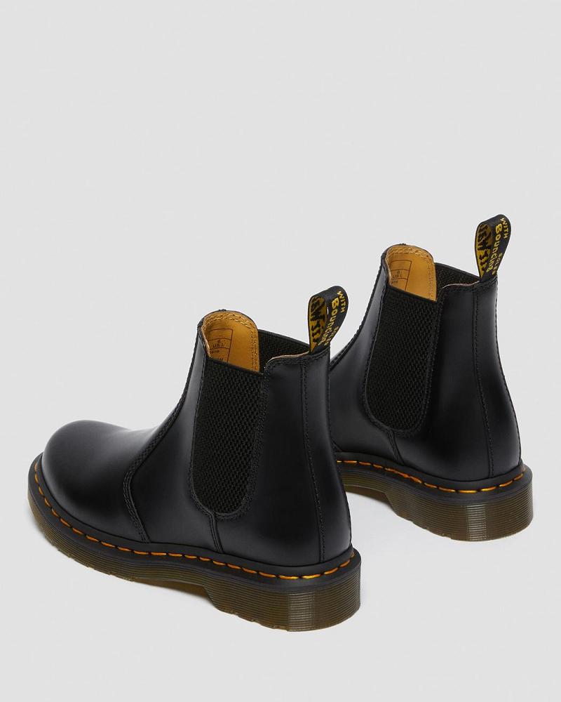 Dr Martens 2976 Smooth Læder Ankelstøvler Dame Sort | DK 34TCE